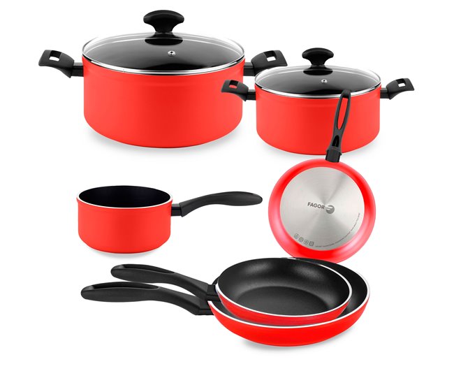 Batería de Cocina FAGOR Maxima Rojo