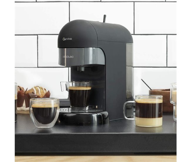 Cecotec Cafetera express Cumbia Capricciosa Black. 19 Bares de pr Negro