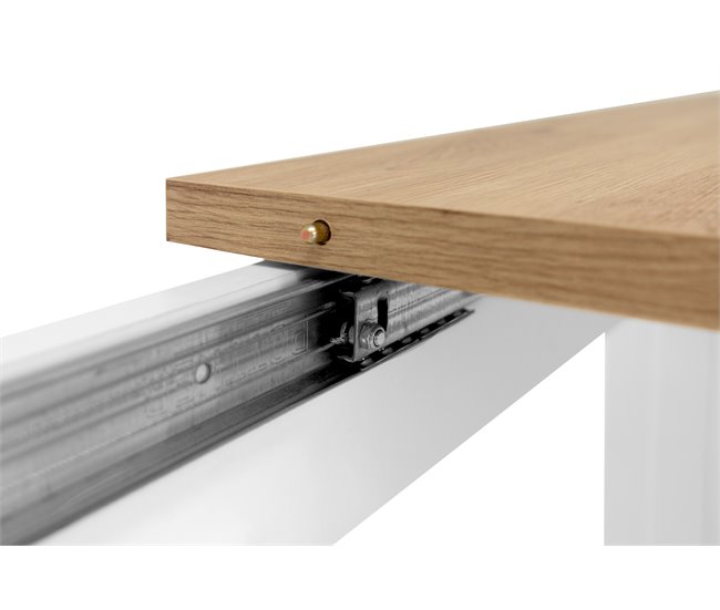 Mesa de comedor extensible BERGEN Roble