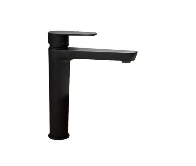 Grifo de Lavabo Monomando con Sistema S3 de Ahorro de Agua Negro