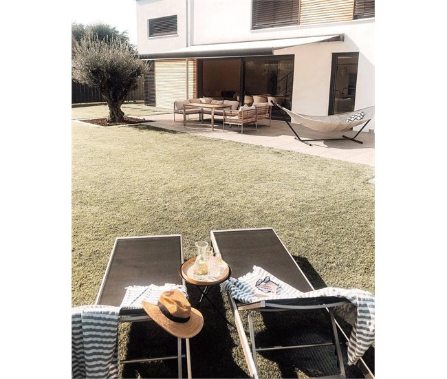 Beliani Tumbona FOSSATO Negro