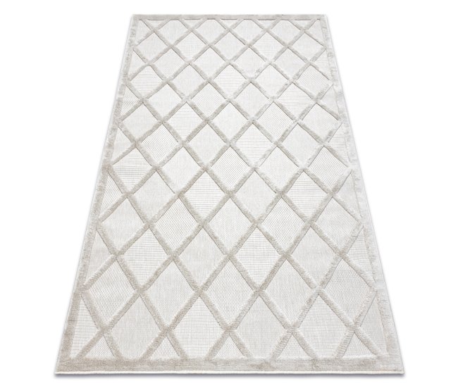 Alfombra SANTO sisal 58365 enjerado 200x290 Crema