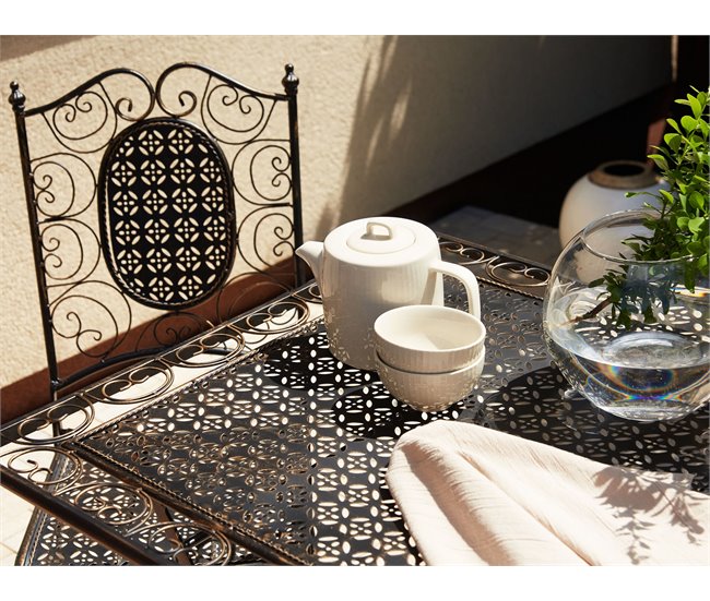 Beliani Conjunto bistro BORMIO Negro