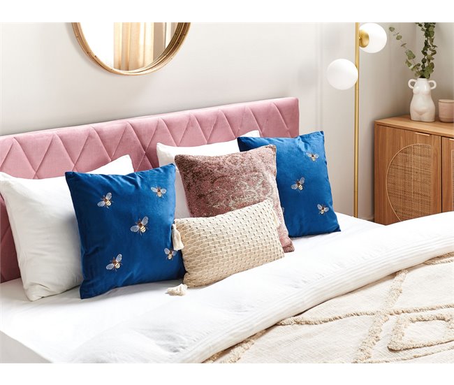 Beliani Cojín decorativo TALINUM 45x45 Azul