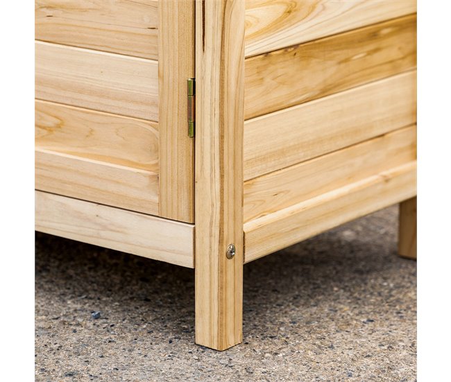 Armario de Almacenaje Madera de Abeto Outsunny Marron