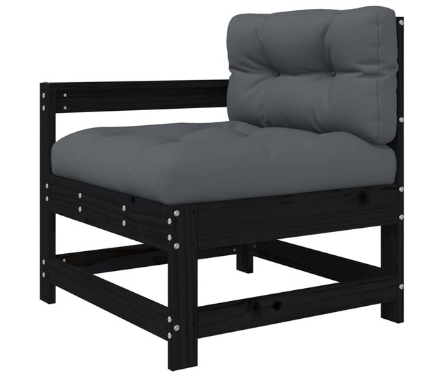 Juego De Muebles De Jardín Negro/ Gris