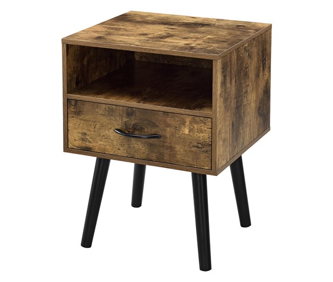 Mesa de Noche Gävle con Cajón aglomerado/madera 42 Madera