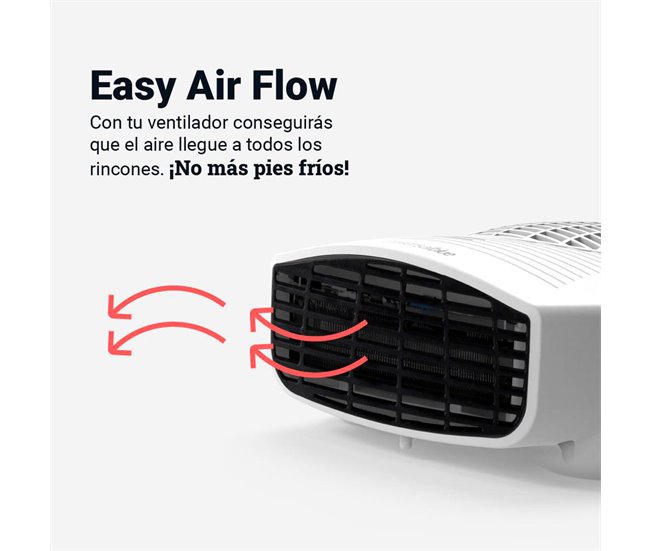 Termoventilador Horizontal  2000W | UNIVERSALBLUE Blanco/ Negro