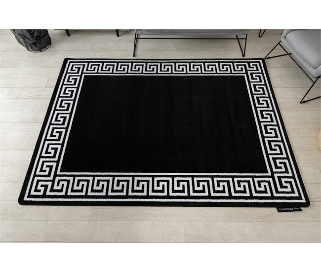 Alfombra HAMPTON Grecos 80x150 Negro