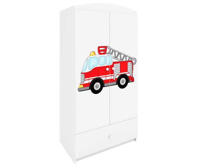 Armario 2 puertas 1 cajón Kocot Kids Babydream Bombero Blanco