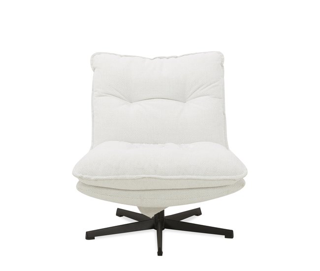 Sillón decorativo rotativo LAIA Beige