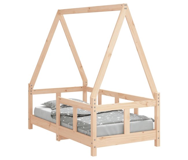 Estructura De Cama Infantil 145x76 Blanco