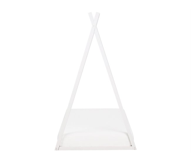 Beliani Estructura de cama Madera de pino SAURAT 94x206 Blanco