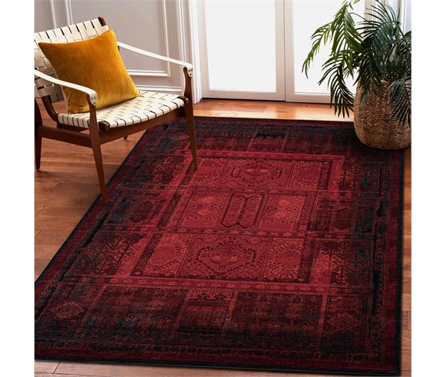 Alfombra de lana OMEGA Nakbar oriental 235x350 Rojo