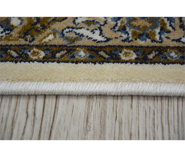 Alfombra de jacquard WINDSOR 22933 Recuadro Flores 160x230 Beige