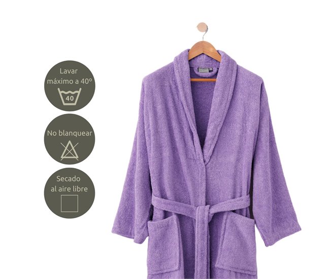 Albornoz Ducha Baño Lila