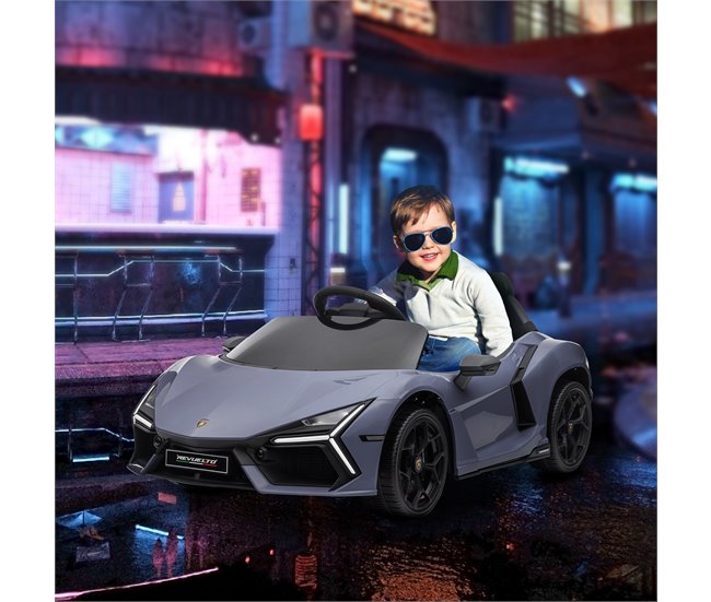 Coche Eléctrico Infantil PP, Acero AIYAPLAY Gris