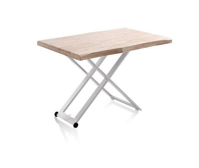 Mesa de centro elevable Lada Fit 80x120 Blanco