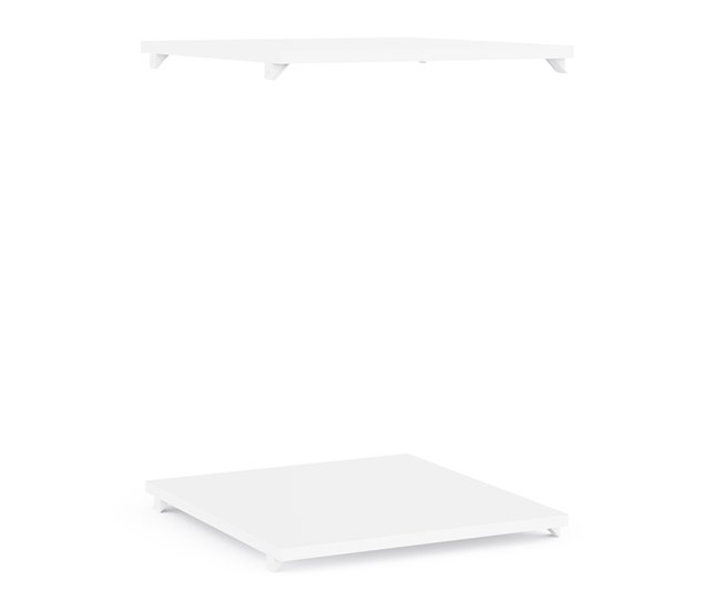 Set DRESSING II de 2 estantes Blanco