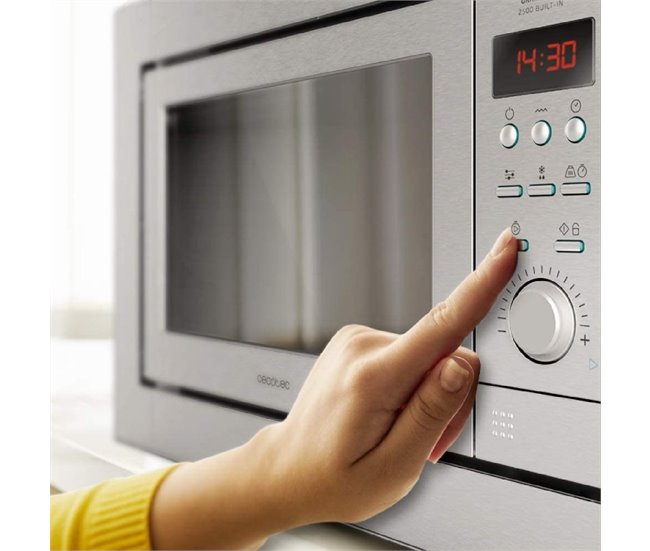 Cecotec Microondas encastrable con plato Microondas Encastrable G Plateado