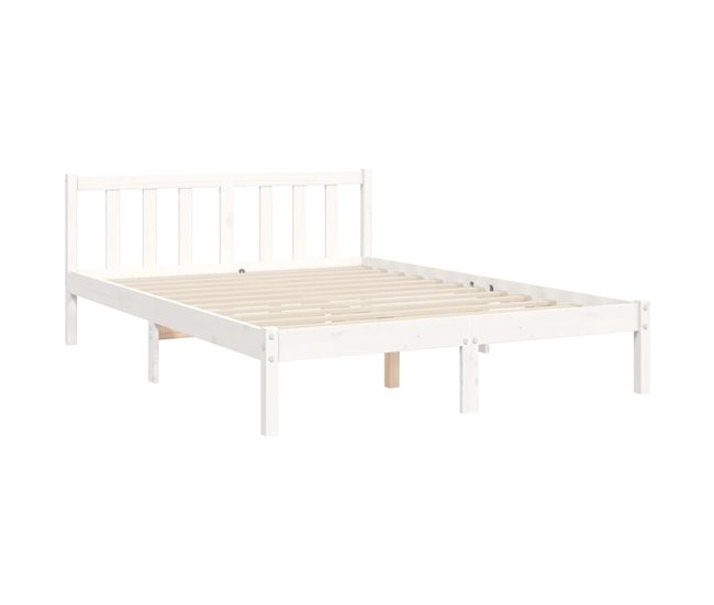 Estructura de cama 135x190 Blanco