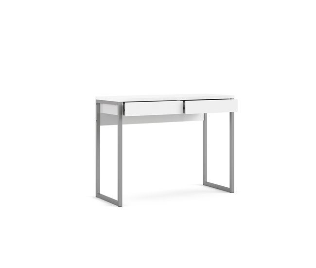 Mesa de escritorio ROMA 2 cajones blanca Blanco Brillo