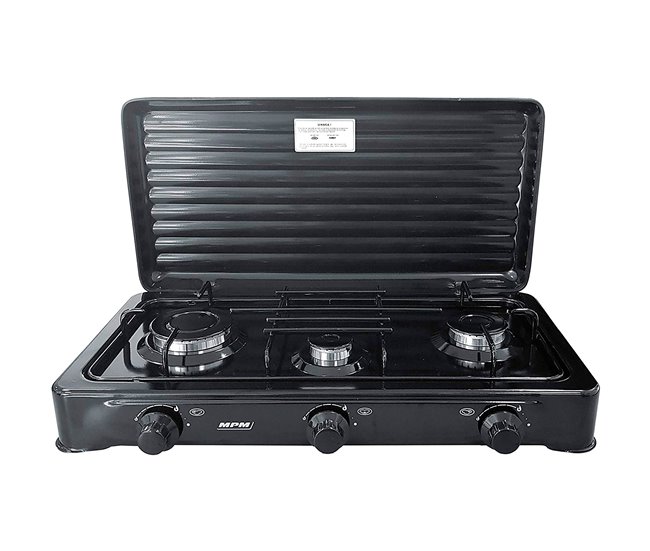 Cocina de gas portátil MPM KN-03/1KB Negro