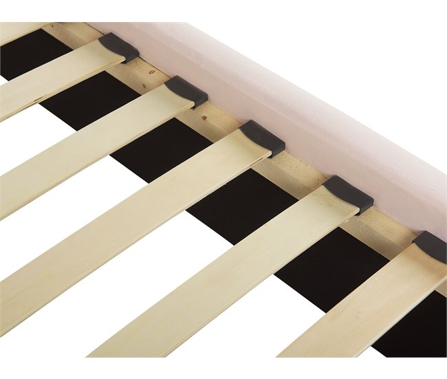 Beliani Cama con banco de almacenaje Terciopelo NOYERS 190x247 Azul Marino