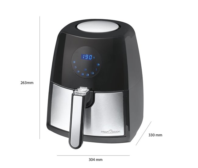 Freidora de aire Proficook FR 1147 H Negro
