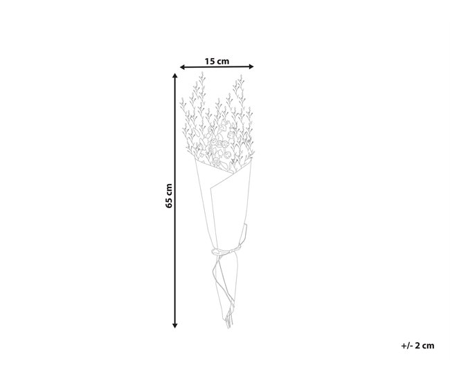 Beliani Ramo de flores secas AZUEL Natural