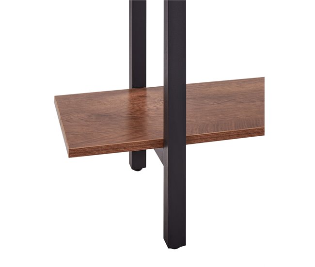 Estantería de 5 baldas LED de madera DARBY Marron