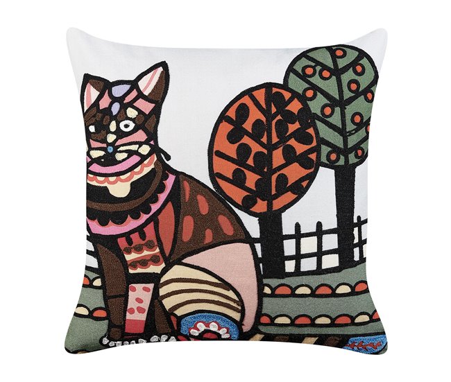 Beliani Cojín decorativo MEHSANA Multicolor
