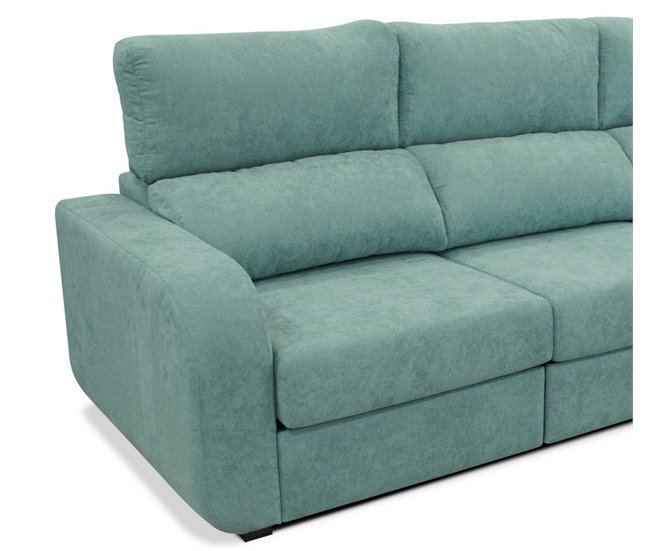 Chaise longue convertible en cama tela APRIL Verde
