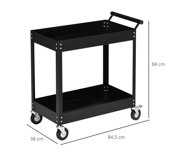 Carro de Herramientas Acero Laminado en Frío DURHAND Negro