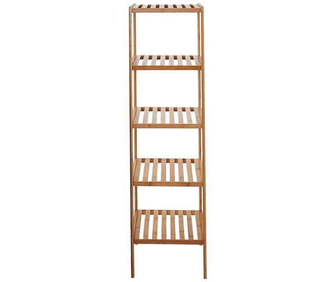 Estante de almacenamiento de baño de bambú 5 niveles SDB04025 Marron Claro