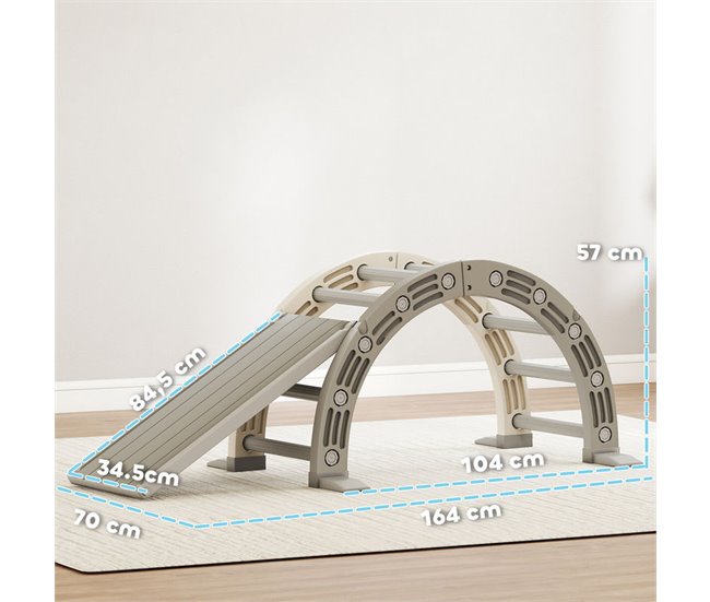 Escalador para Niños HDPE, PP AIYAPLAY Gris