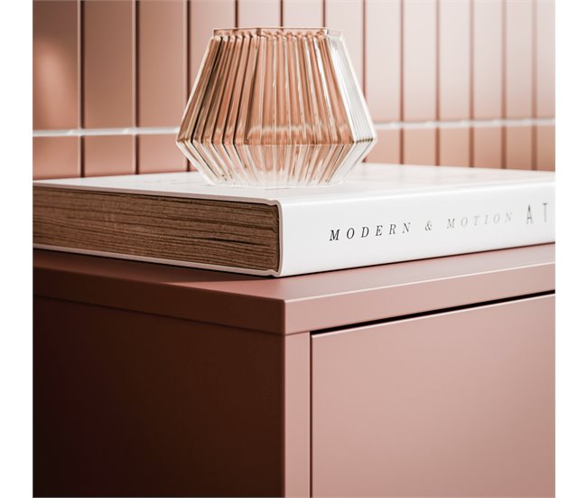 Recibidor con espejo color terracota ALICE Terracota