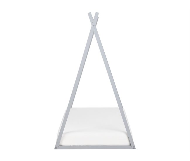 Beliani Cama infantil Madera de pino SAURAT 94x206 Blanco