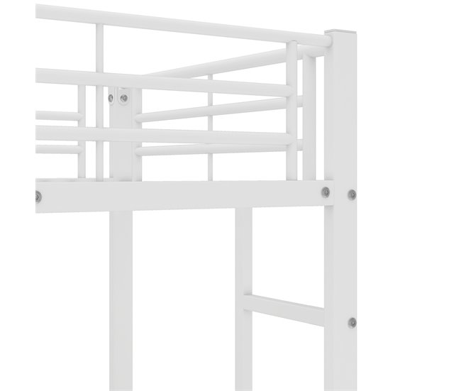 Cama alta para niños 95x204 Blanco