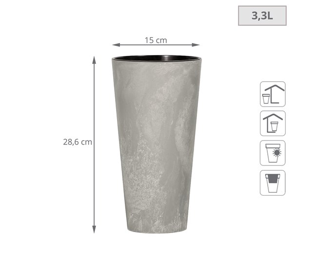 Prosperplast Tubus Slim Effect Cemento