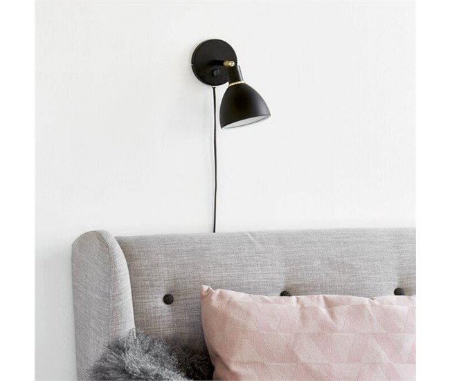 Aplique de pared Ray Nórdico Negro