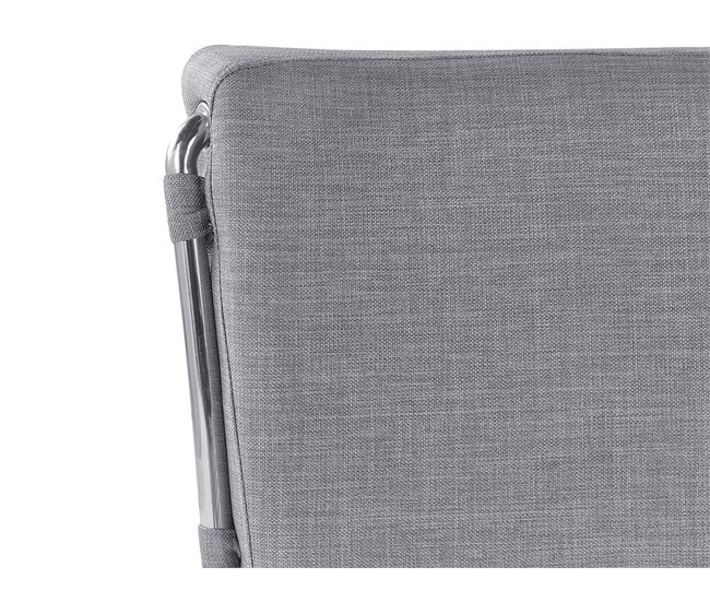 Beliani Cama con somier Poliéster PARIS 195x228 Dorado