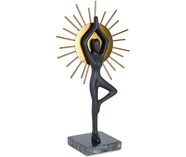 Conforama Figura Presume De Casa Asana19*32.5*8.8negro/doradometal/marmol