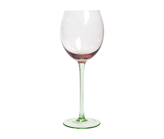Beliani Cristalería Vidrio DIOPSIDE Rosa Talco