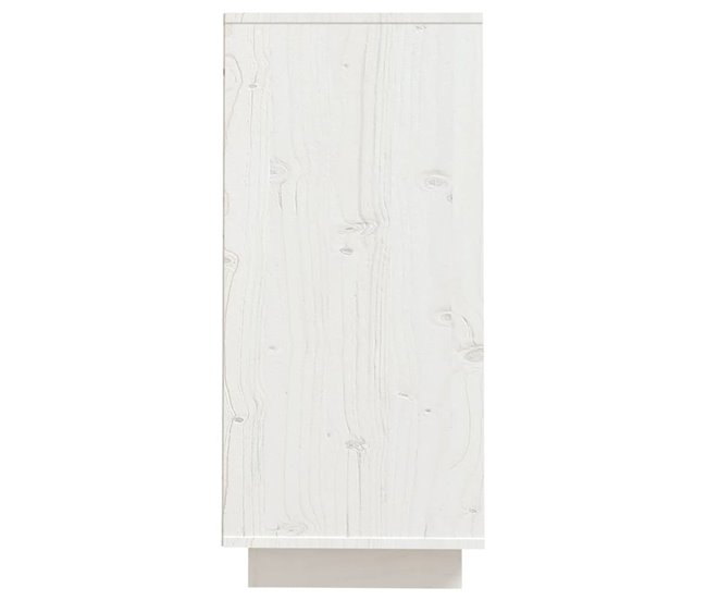 Aparador de madera maciza de pino 60 Blanco