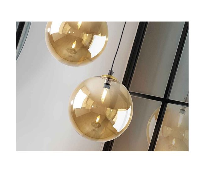 Colgante Cristal Serie Dark Naranja