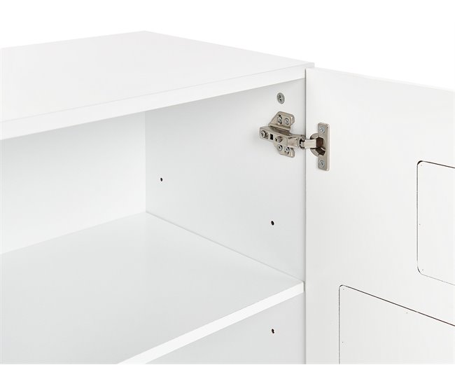 Beliani Aparador CLOUDY Blanco/ Madera