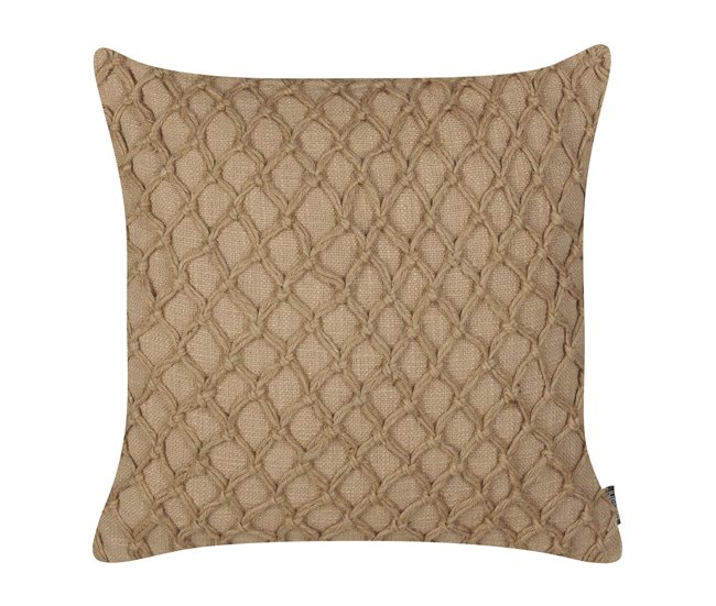 Beliani Cojín decorativo COLLOMIA Beige