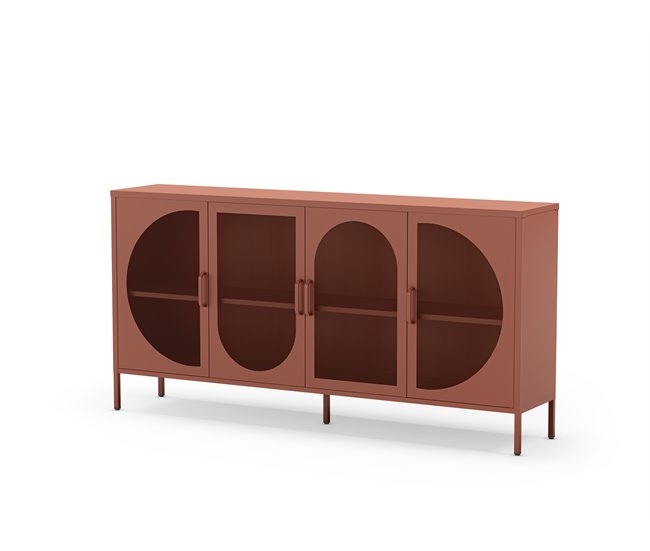 Aparador TAYRA con 4 puertas Terracota