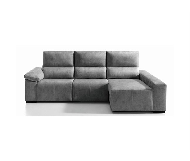 Chaise longue relax eléctrico BALTIA Gris Claro